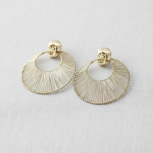 Bold Geometric Silver Hoop Earrings