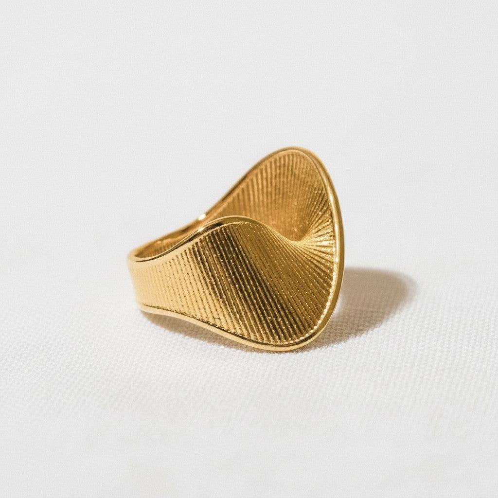 Twist Design Gold Ring