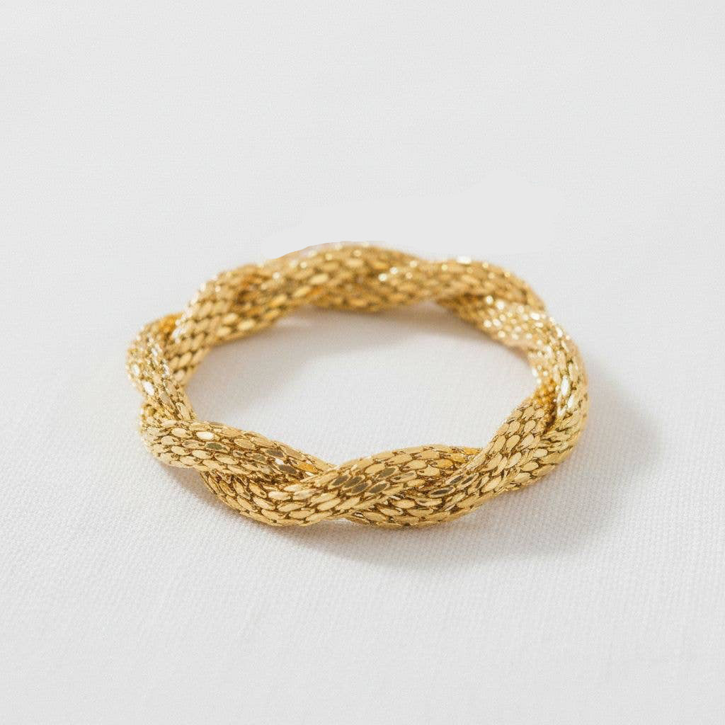 Gold Rope Twist Bracelet