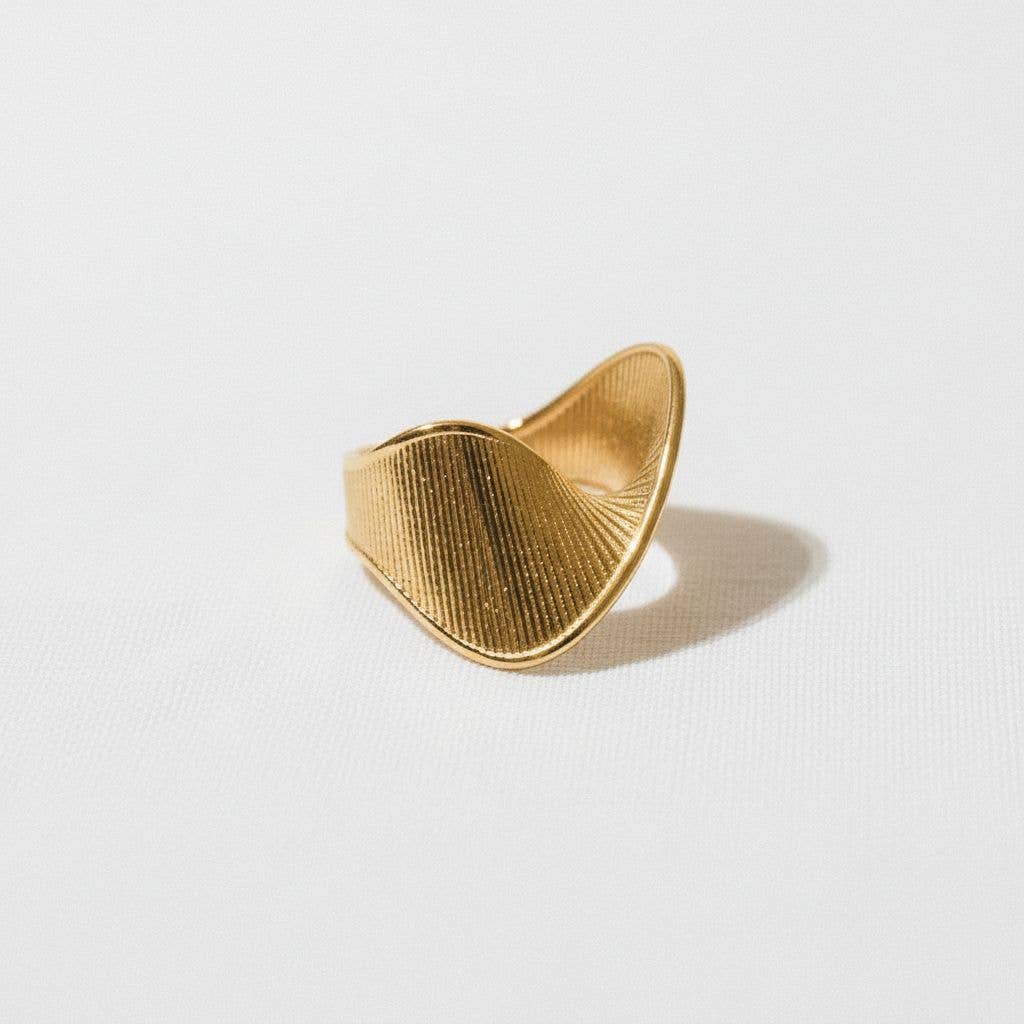 Twist Design Gold Ring