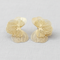 Metallic Petal Stud Earrings
