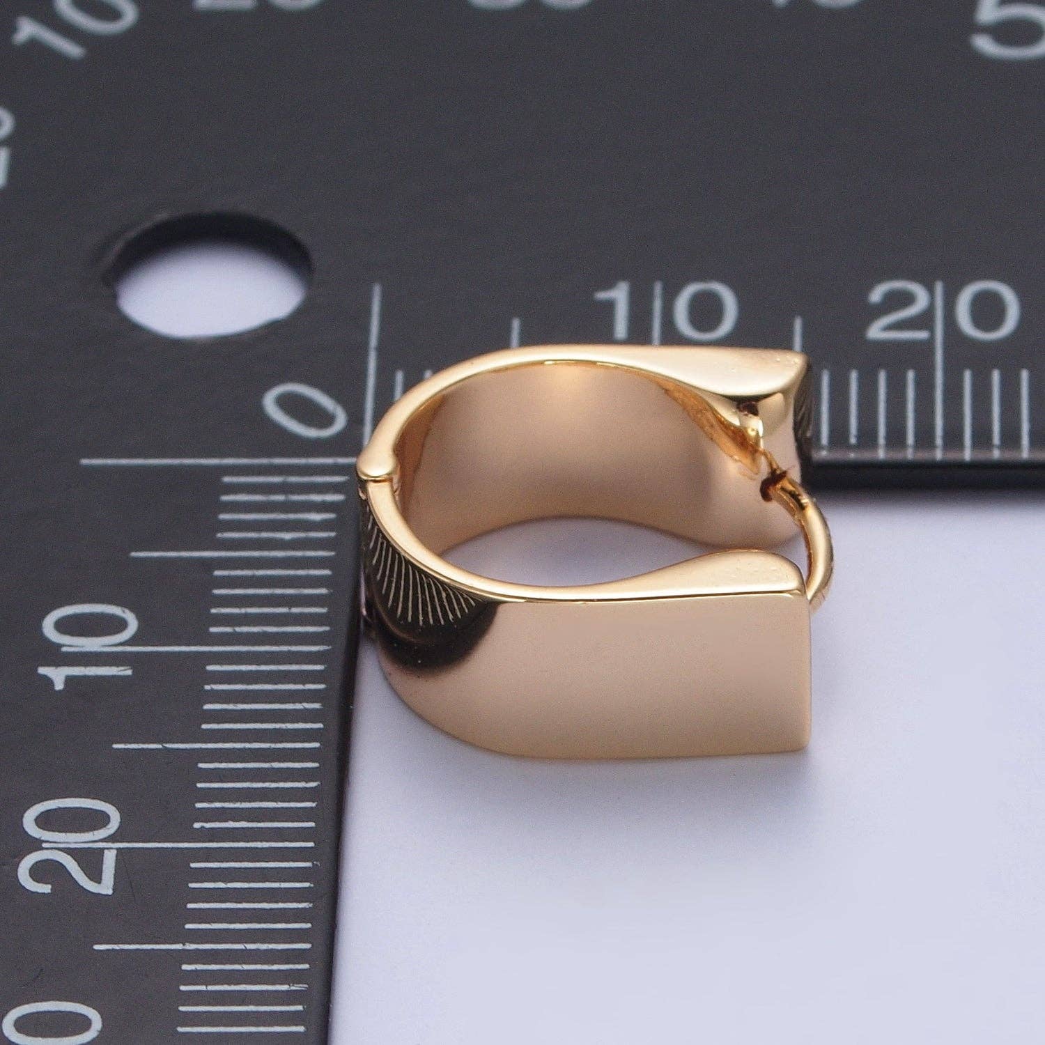 24K Gold Filled Minimalist Thick Hoops