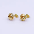24K Gold Filled Mini Twist Knot Studs