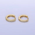 14k Gold Filled Micro Pavé Huggies