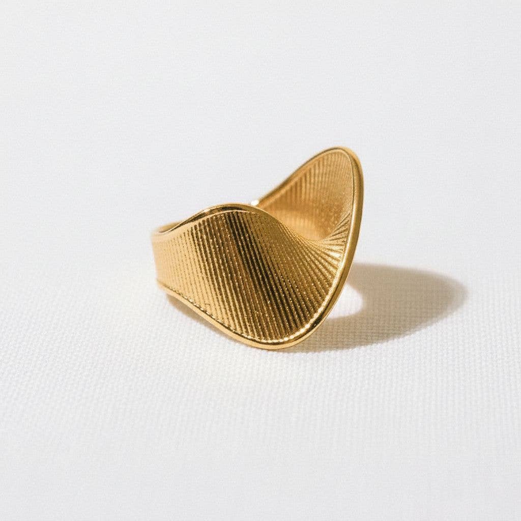 Twist Design Gold Ring